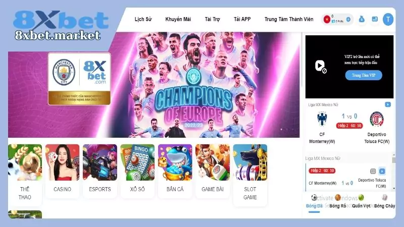 8XBet cung cấp kho game vô cùng ấn tượng